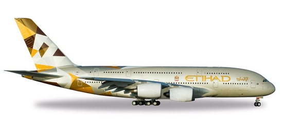 Der Airbus A380 Etihad Airways & rdquo; Jumbo "